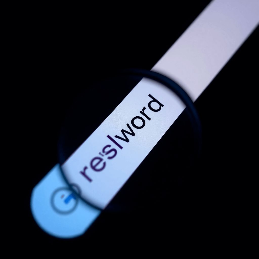 A close-up image of search bar highlighting various keyword suggestions using bright colors. Focus on the search bar with magnifying glass. High quality, 4K resolution.